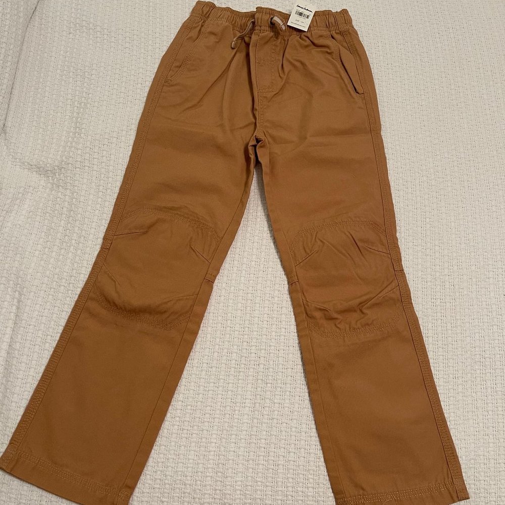 Hanna Andersson 130cm (8y) light brown cargo pants NWT